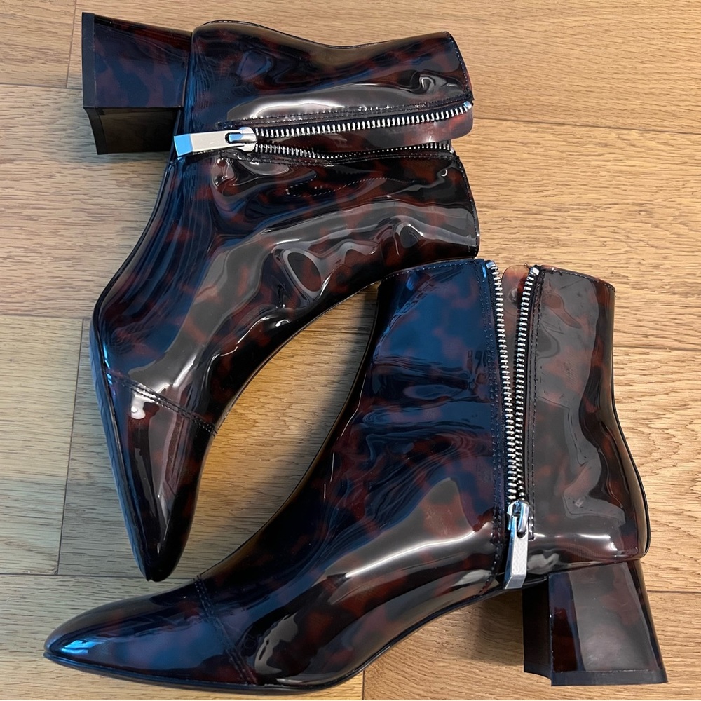 Zara Animal Print Booties. Size 40. Worn once.
